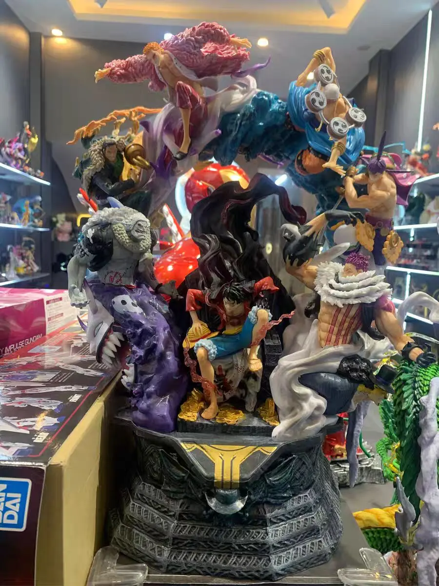 

47,5 см цельная Аниме Фигурка Луффи ГК ЛС на годовщину престола Эль катакури статуя из ПВХ экшн-фигурка коллекционная игрушка модель подарок