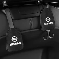 2pcs universal car seat back hook leather portable hanger holder interior accessories for%c2%a0nissan new qashqai murano x trail