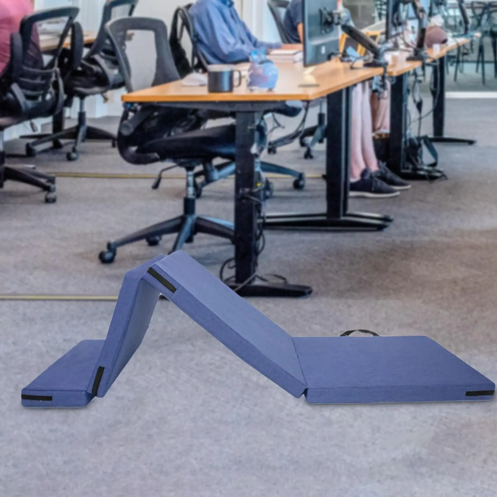

Folding Exercise Mat with Carrying Handles High Density Protective Flooring