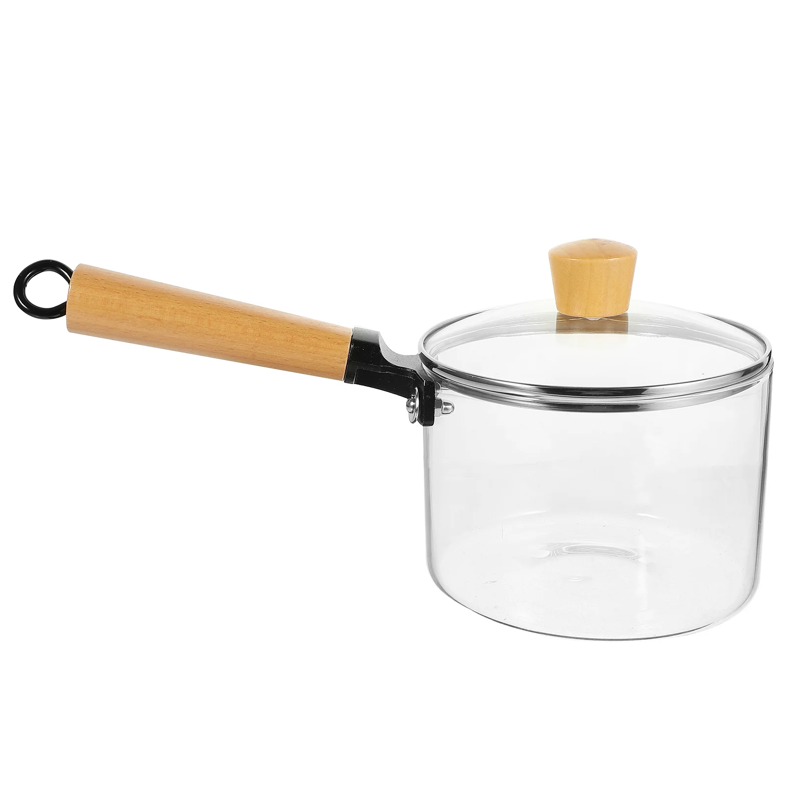 

Glass Pot Noodles Serving Bowl Saucepan Milk Kitchen Stew Cooker Stove Cover Cookware