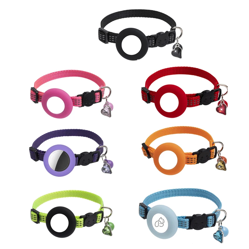 

1Pc Pet Collar Reflective Nylon Adjustable Collar For Cat Puppy Anti-lost Collar Pet Accessories Hot