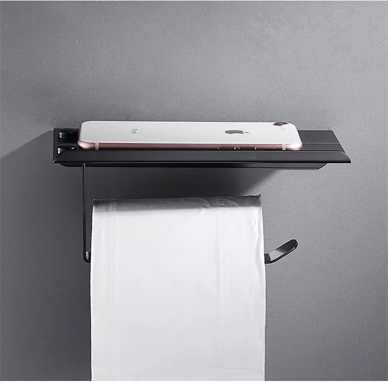 

Держатель для туалетной бумаги Tuqiu черный