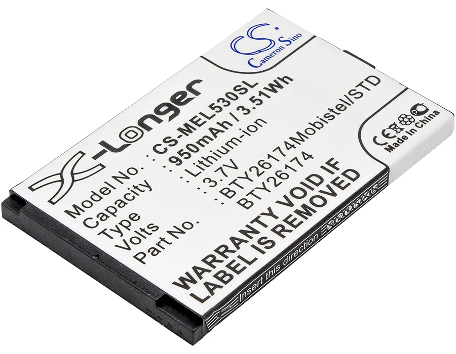 CS 950 мАч/3.52Wh батарея для Mobistel EL530, EL530 двойной BTY26174, BTY26174Mobistel/STD