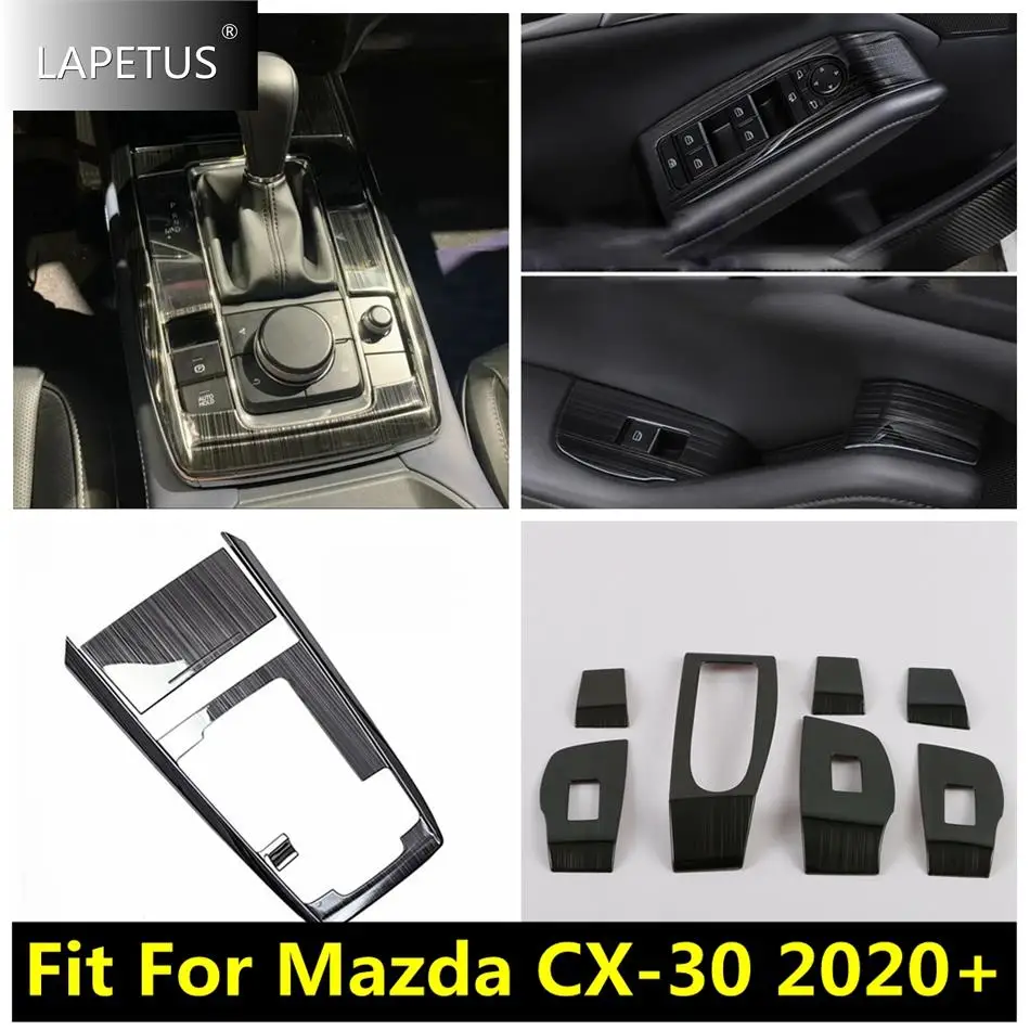 

Door Armrest Window Lift Switch Button / Center Console Gear Shift Panel Cover Trim For Mazda CX-30 2020 - 2023 Car Accessories