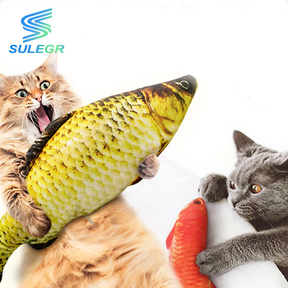 

Floppy Disk Fish Cat Toy Interactive Simulation Plush Animal Pillow Catnip Kitten Chew Bite Grinding Claw Training Pet Supplies