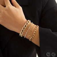 vintage bracelet all match snake chain ladies bracelet set diamond bracelet fashion jewelry
