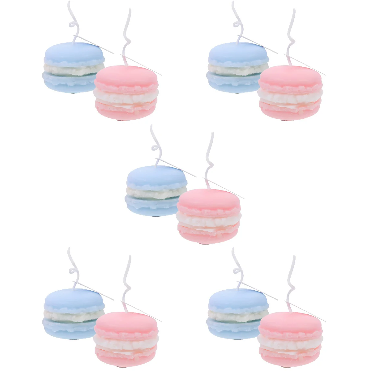 

10 pcs Wax Scented Wedding Gift Macaron Shaped Scented Candles