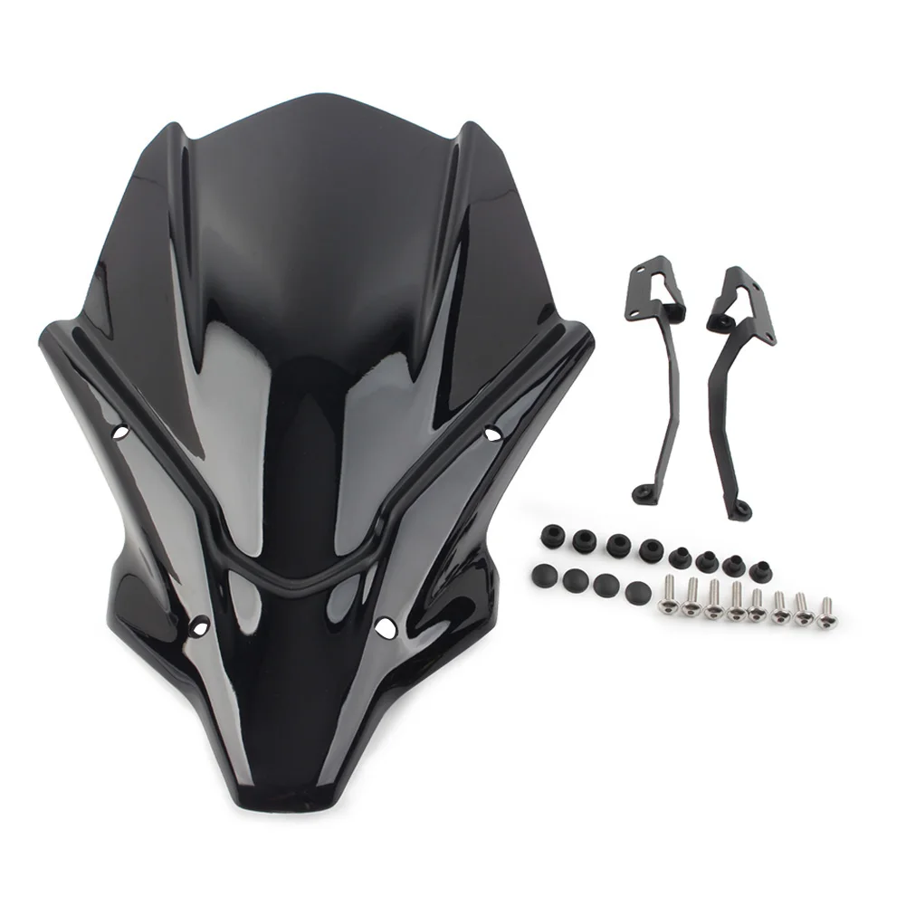 Черный лобовое стекло мотоцикла дефлектор ветрового стекла для Yamaha MT-07 MT07 2021 2022