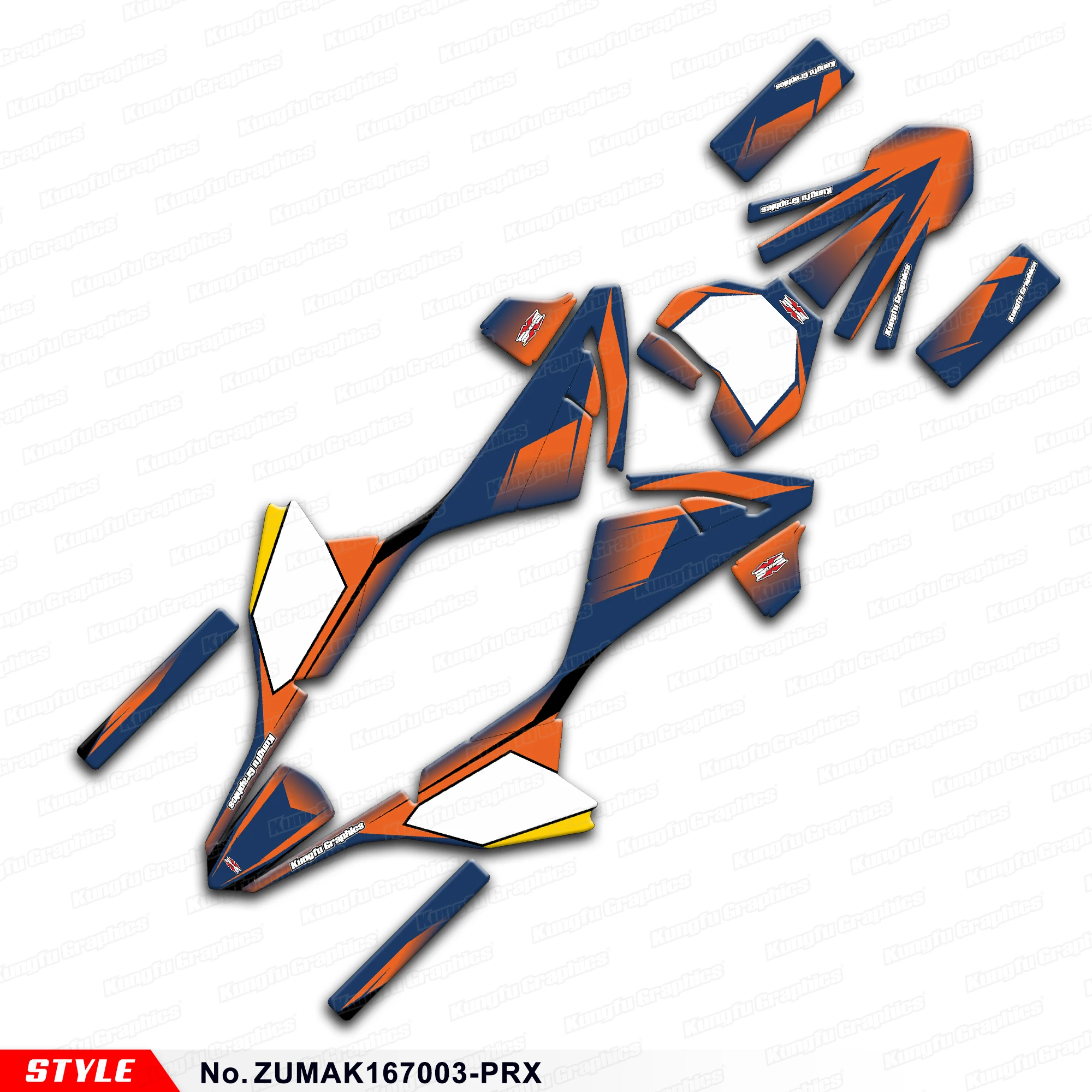 Комплект графических наклеек JY RACING для ZUUMAV K1 50 60 70 детский мини-велосипед