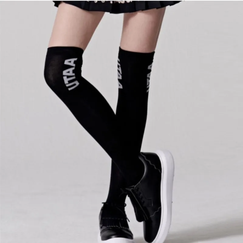 Golf women's stockings long tube knee socks outdoor sports combed cotton women's stockings white stockings