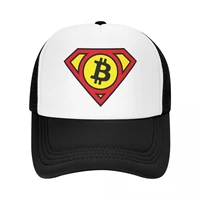classic bitcoin hero baseball cap adjustable crypto cryptocurrency blockchain geek btc trucker hat sports snapback caps
