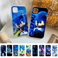 bandai sonic the hedgehog phone case for iphone 11 12 13 mini pro xs max 8 7 6 6s plus x 5s se 2020 xr cover