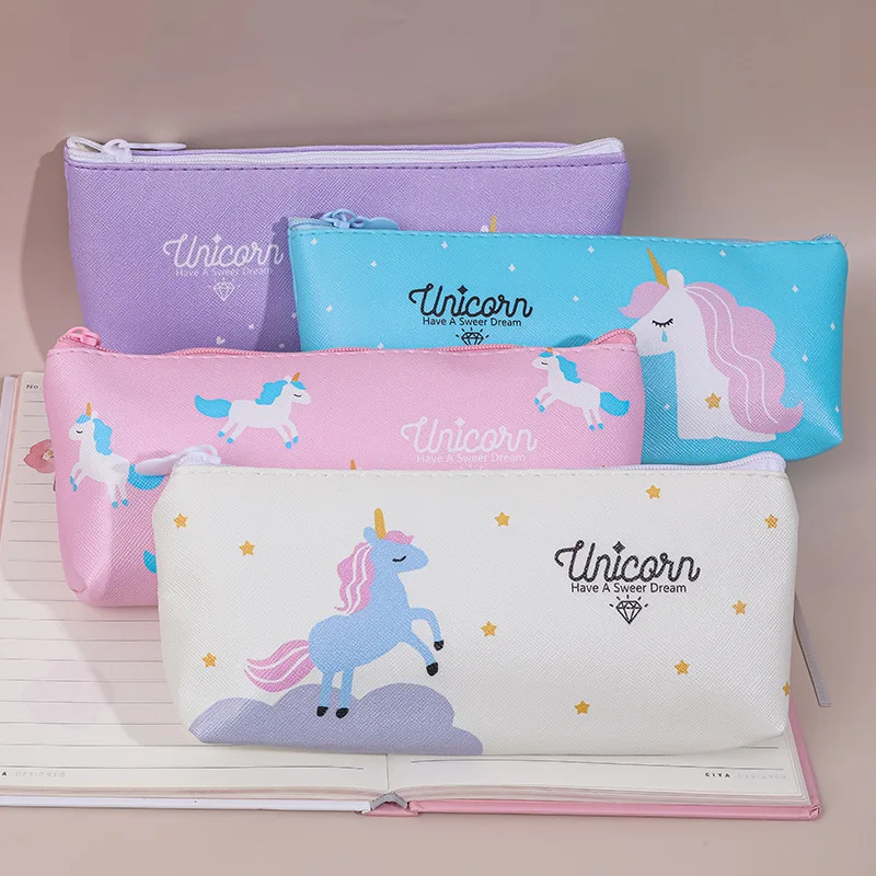 

1PC Cute Cartoon Pencil Case Pen Bag Box Student Gift Cosmetic Stationery Pouch Kawaii School Supplies
