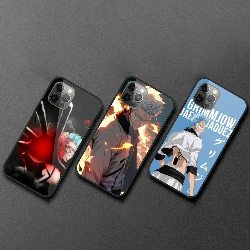 Чехол для мобильного телефона отбеливатель Grimmjow iPhone 15 14 13 12 11 XS X 8 7 6 Plus Mini Pro Max SE 2022