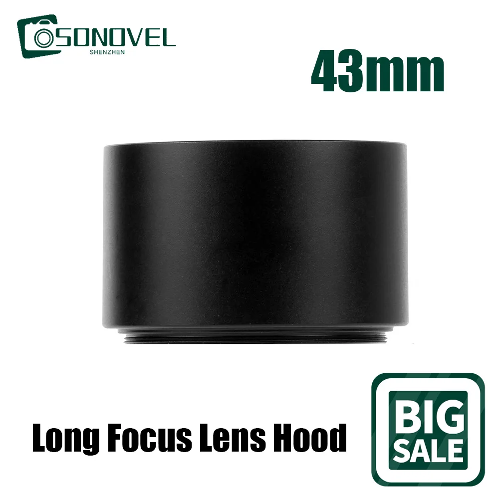 

40.5mm Metal Long Focus Lens Hood for Canon Nikon Pentax Leica Fuji Sony A6500 A6300 A6100 A6000 A5100 A5000 DSLR Accessories