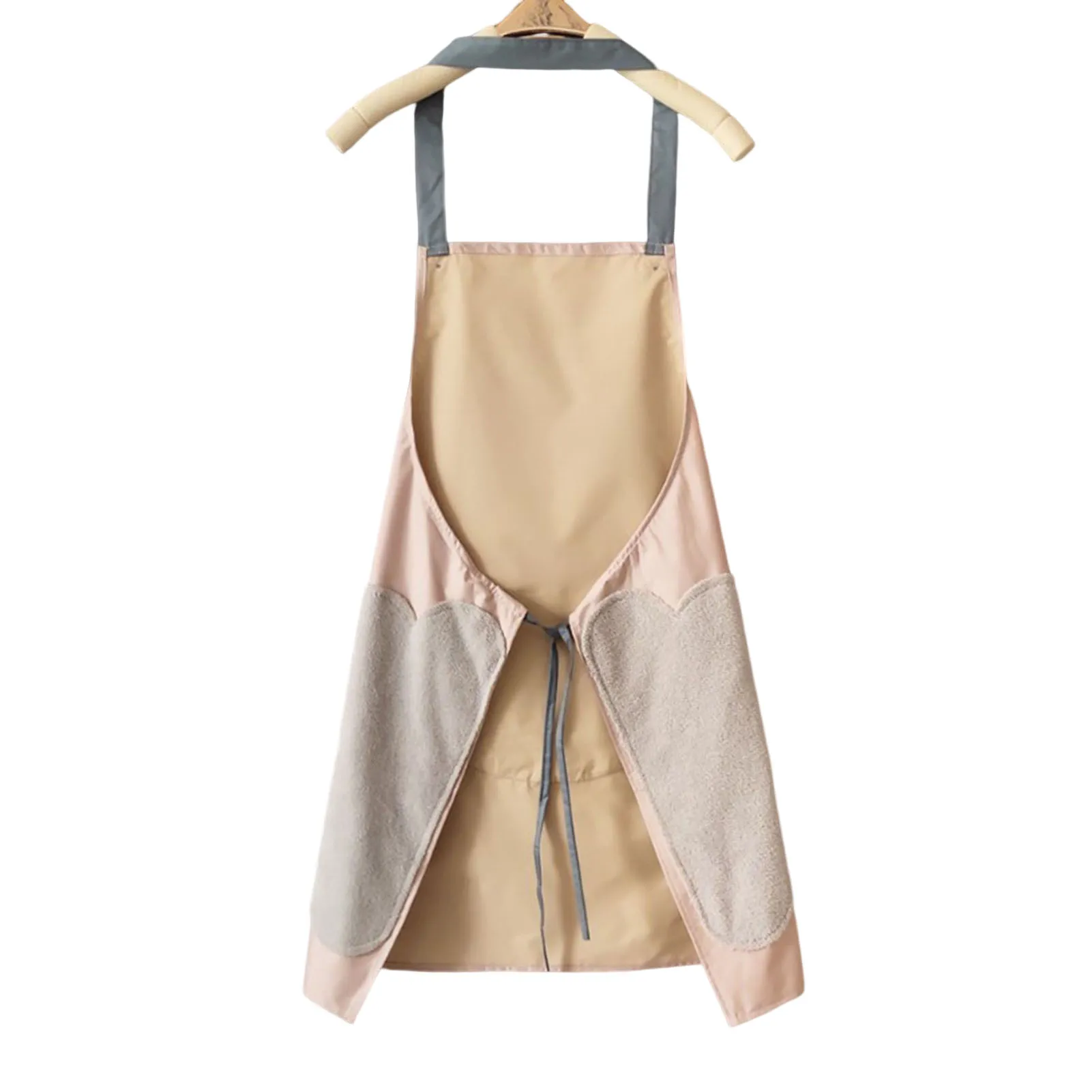 

Кухонный Фартук для приготовления пищи ручной очистки, устойчивые к падениям фартуки с карманами, фартуки для женщин и мужчин, шеф-повара
