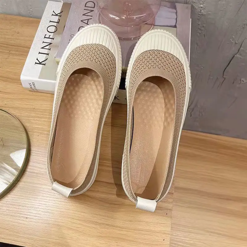 

Женские сетчатые туфли, мягкие дышащие кроссовки на плоской подошве, повседневные лоферы, лето 2022