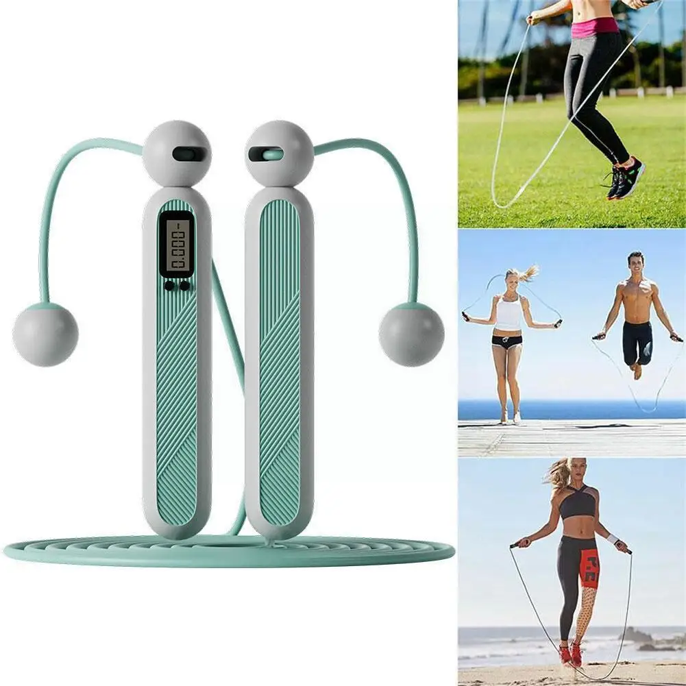 

Cordless Jump Ropes Electronic Digital Wireless Fitness And Rope Weight Skipping Ropesports Training Loss N8q8