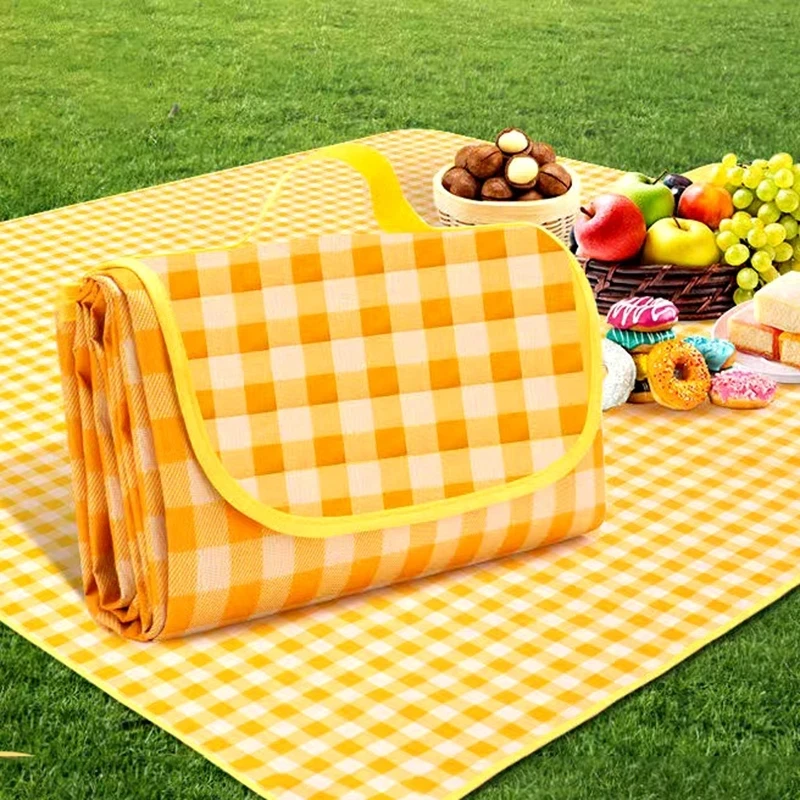 Picnic Mat Waterproof moisture-proof Thickened Spring Outdoor Camping Foldable Tourist Table cloth Oxford Cloth Sand Beach Mats