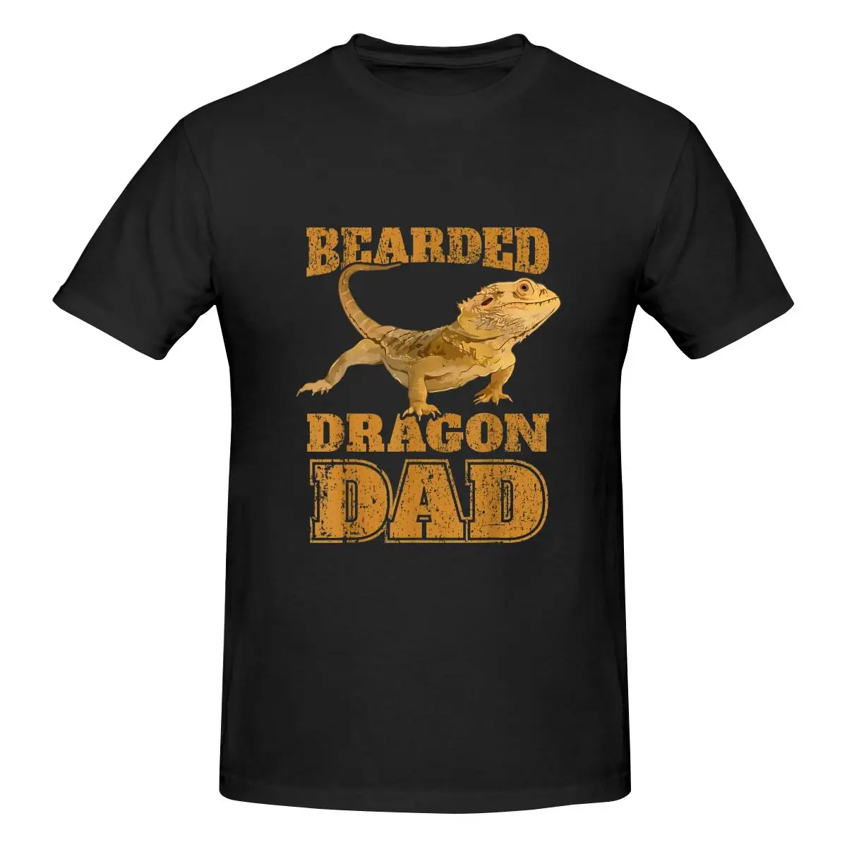 

Bearded Dragon Dad Papa Men Short Sleeve Tees 2023 Streetwear Summer Man Oversized Heavy Fabric Cotton Tops