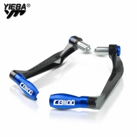 22mm motorcycle accessories motor handle bar grips end brake clutch levers protection guard for honda cb1300 cb 1300 with logo