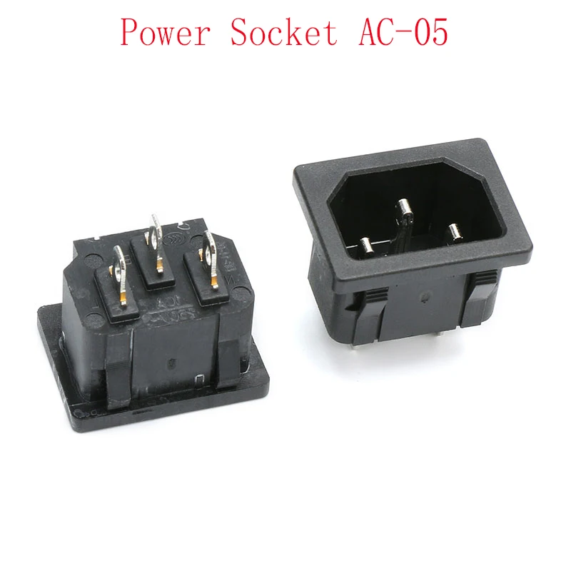

5 шт., Встроенная розетка переменного тока, 10 А/250 В