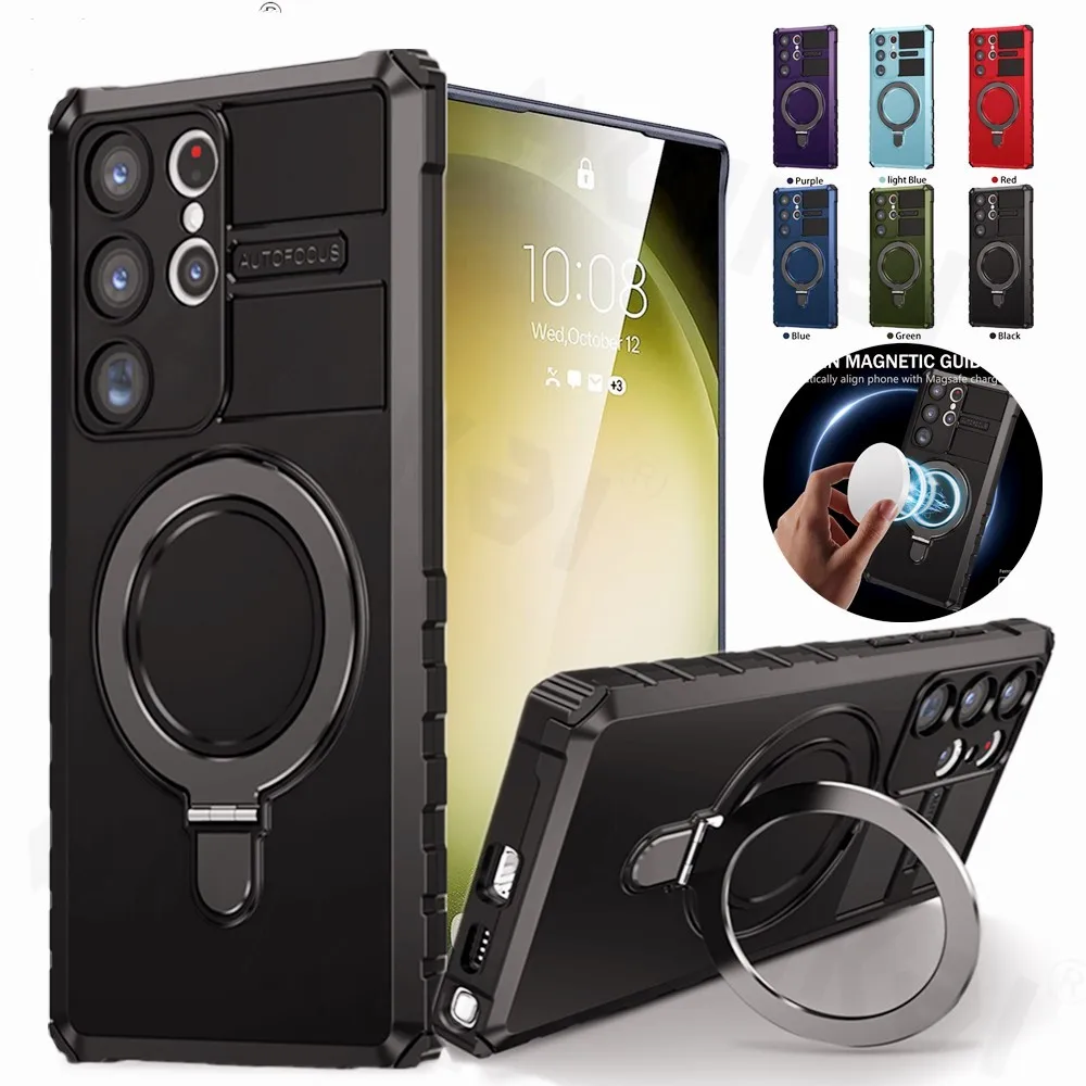 Магнитное кольцо-подставка для Samsung Galaxy S23 Ultra S23 S21 S22 S20 Note 20 Plus Ultra FE Magsafe