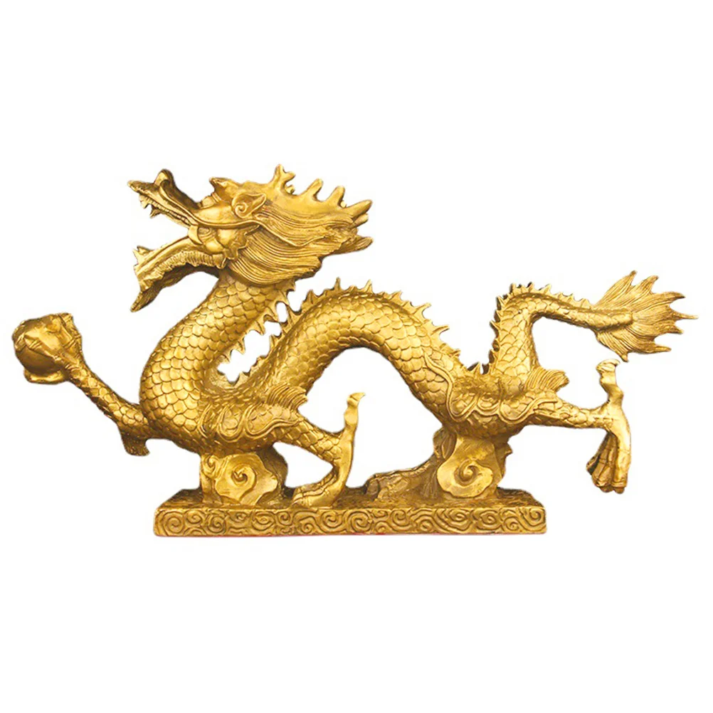 

Elegant Resin Animal Statue Resin Dragon Figurine Lifelike Chic Dragon Statue