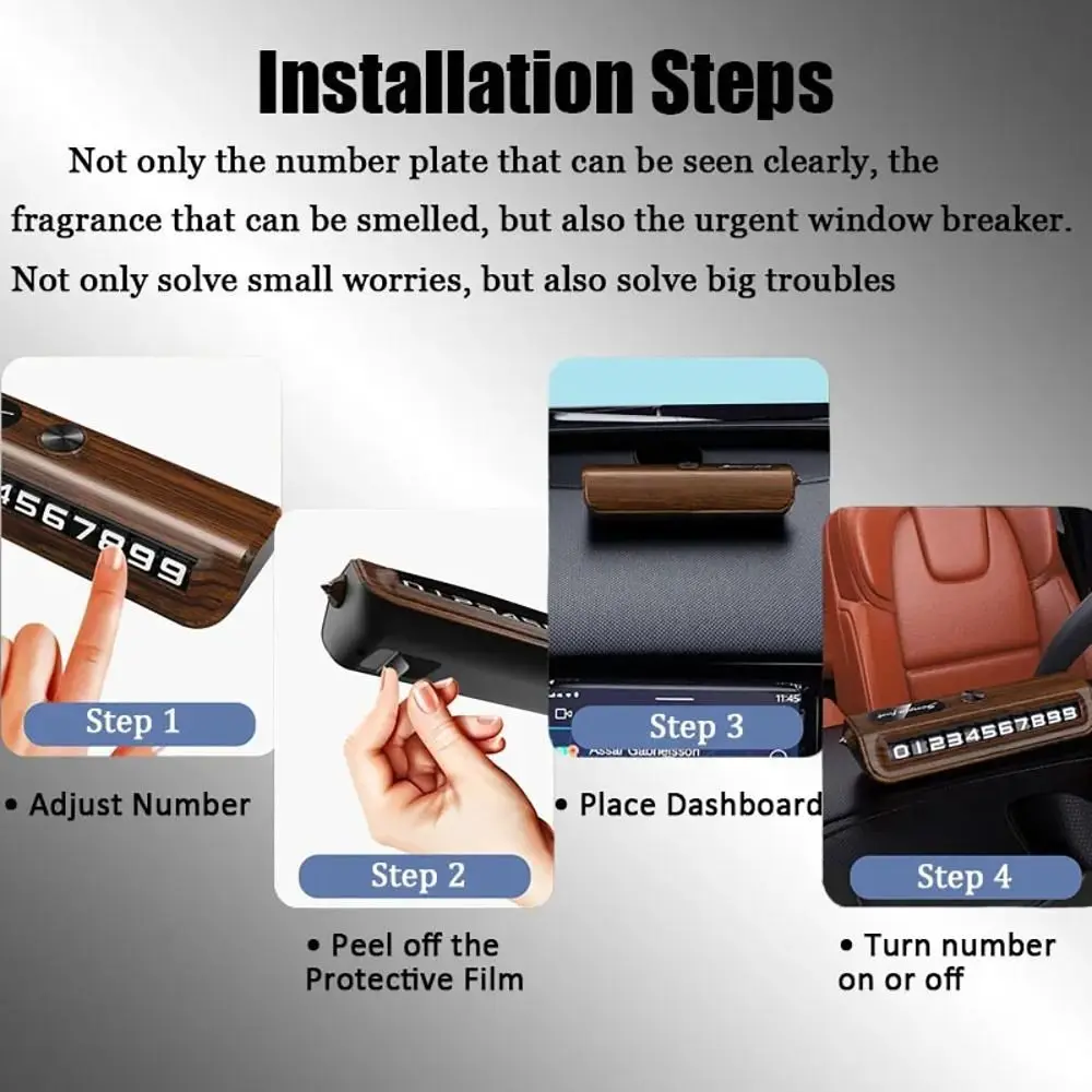 Роликовый циферблат автомобильная телефонная карта с выключателем для окна