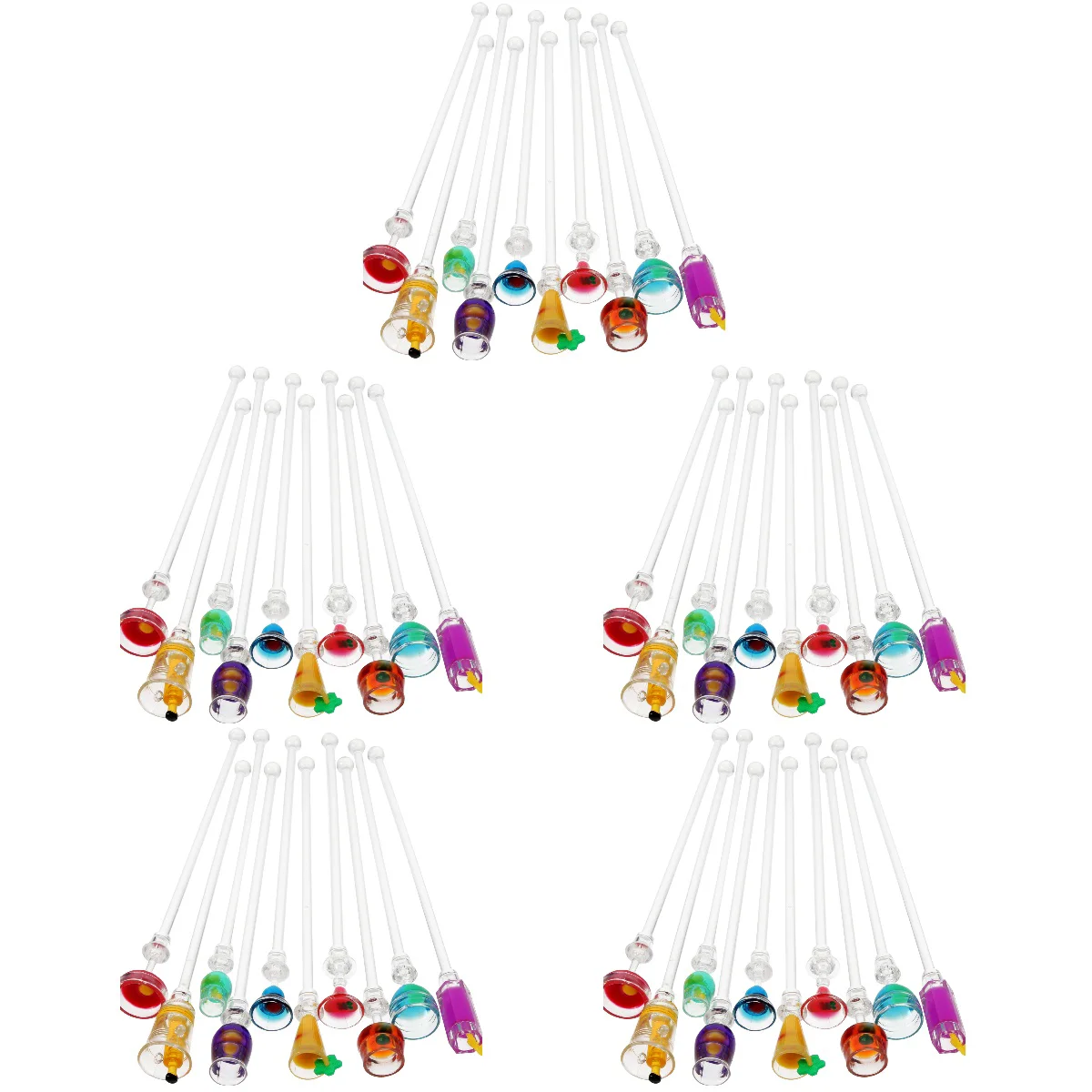 

50 Pcs Cocktail Sticks for Drinks Plastic Cocktail Sticks Glass Mixer Stick Acrylic Swizzle Sticks for Cocktails