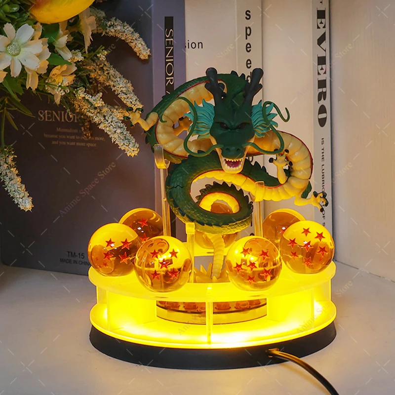 S Shenlong Night Lights 7 Star Crystal Balls Model Dolls Toys