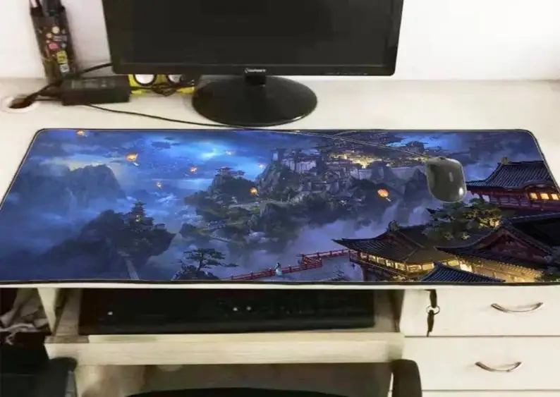 

Fantasy Village Castles Setting Computer and Gaming Mouse Pad