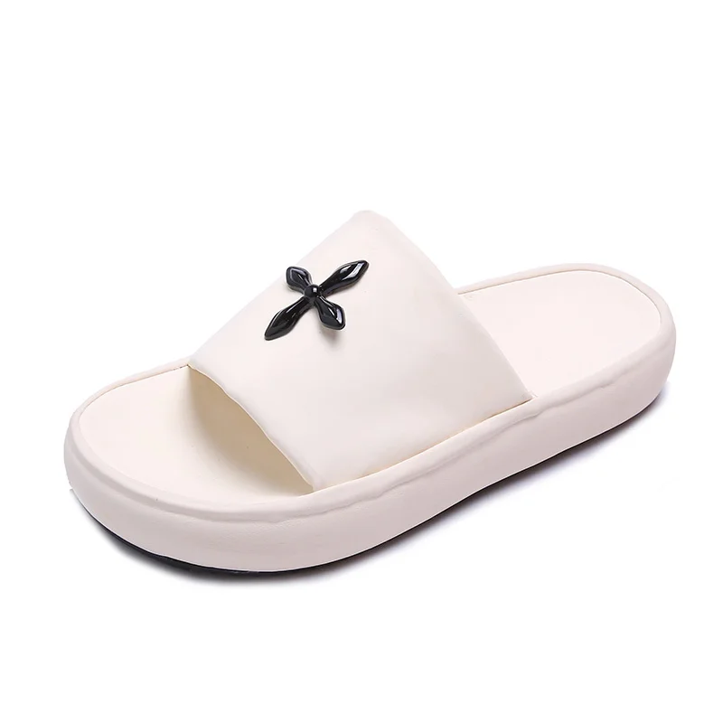 2023 Summer Slippers for Women Men's Indoor Slippers EVA Thick Soled Sandals Soft Non Slip Home Flip Flops Beach Bathroom Shoes