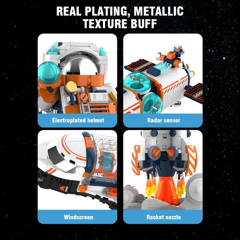 Конструктор астронавт Детский Рождественский космический корабль