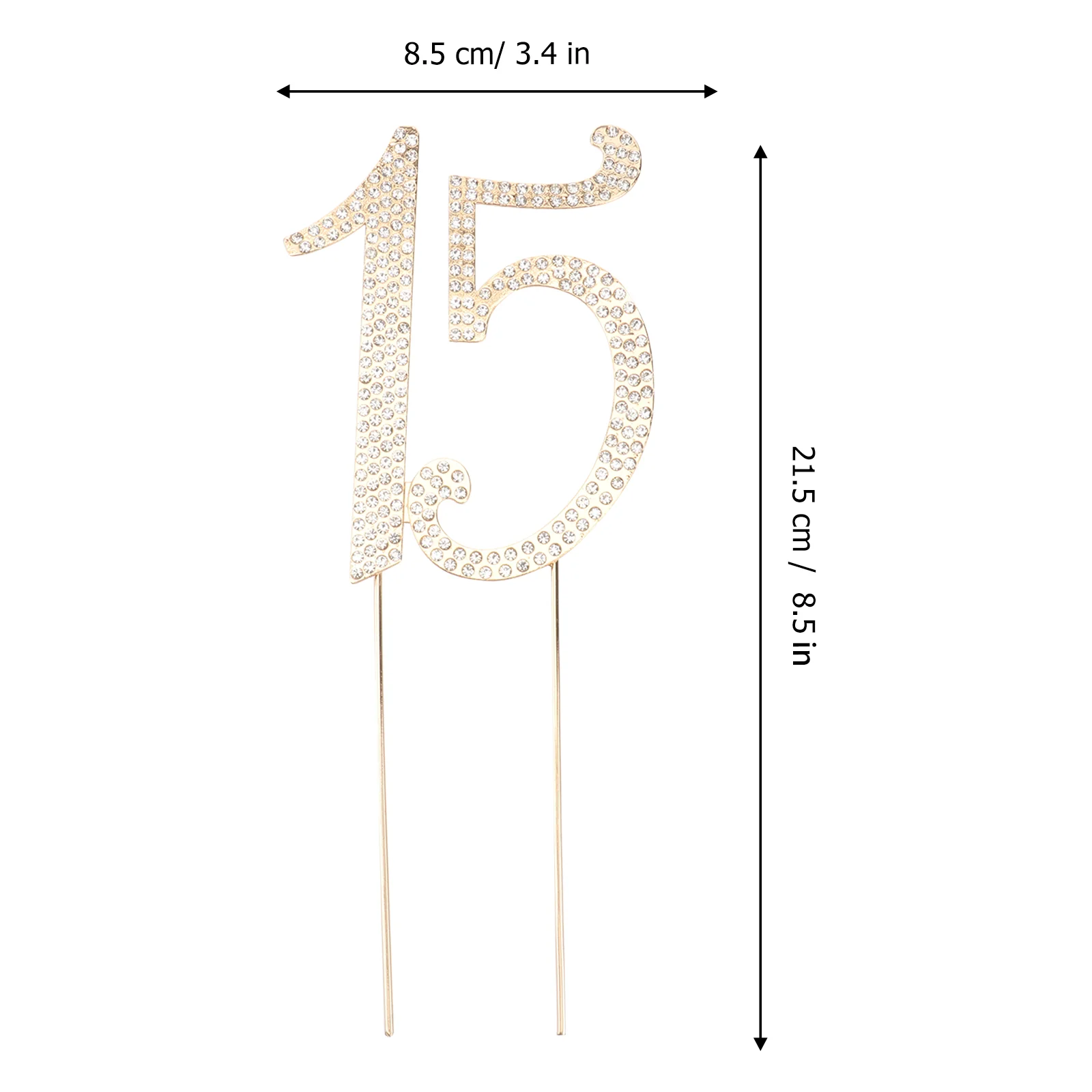 15 Топпер для торта на 15-й день рождения или юбилей декоративный топпер со