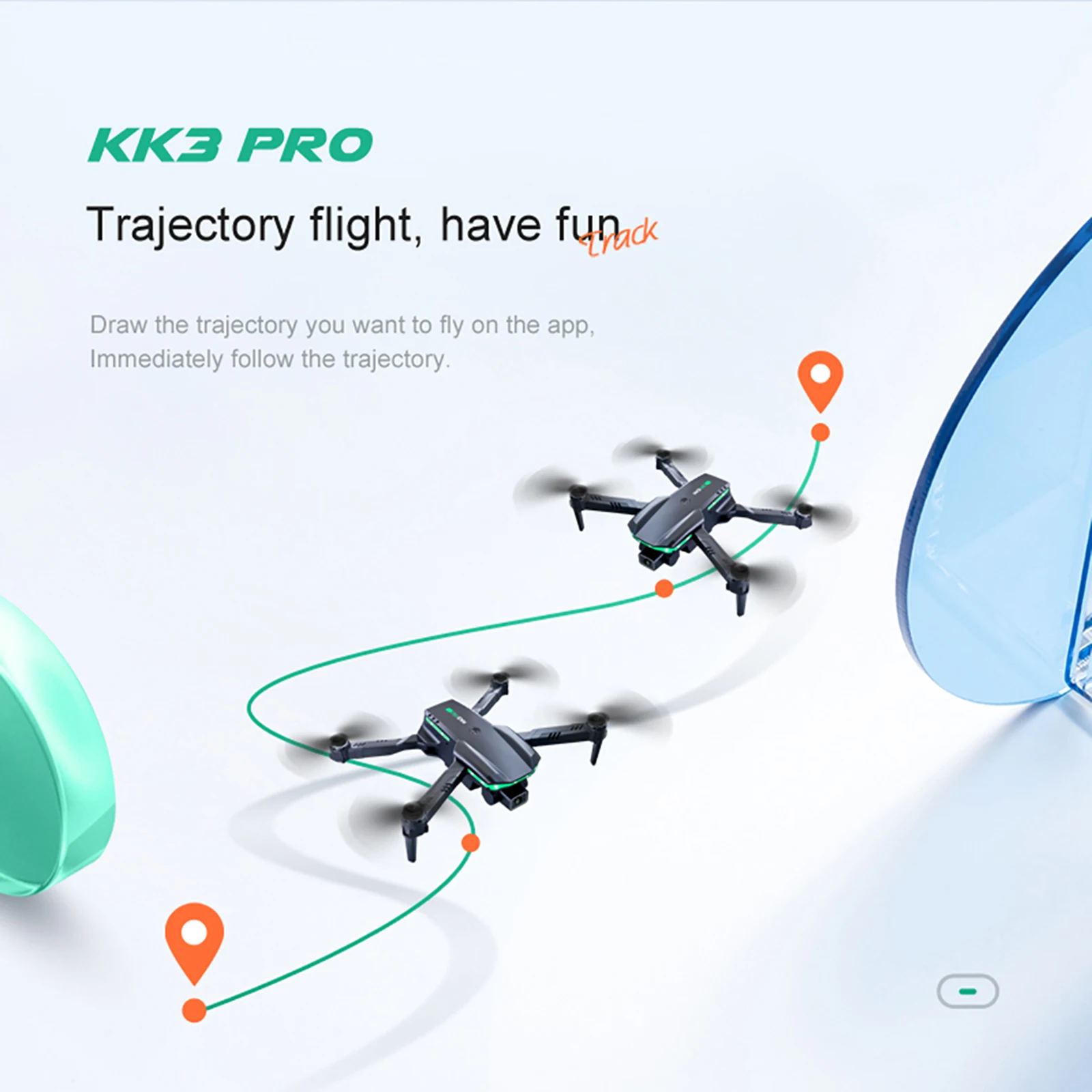 KK3 Pro Mini Drone 4K Profession HD Двойная камера с WIFI FPV Избегание препятствий Пульт