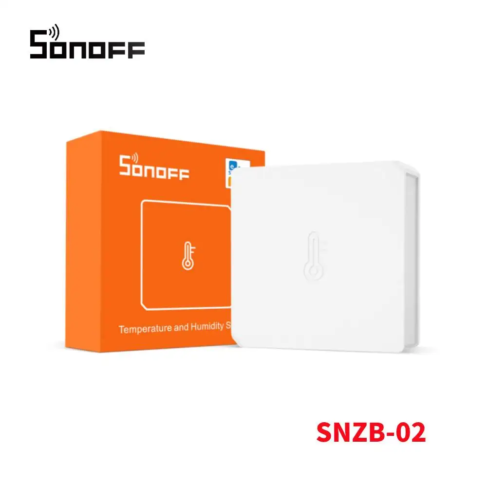 Фото Датчик температуры и влажности SONOFF SNZB-02 ZigBee Умный домашний монитор в режиме