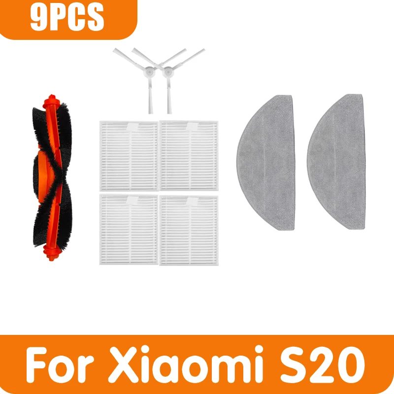 

Для пылесоса Xiaomi S20/D106 E12 E10 B112, аксессуары, сменная основная боковая щетка, тканевый фильтр для швабры, часть