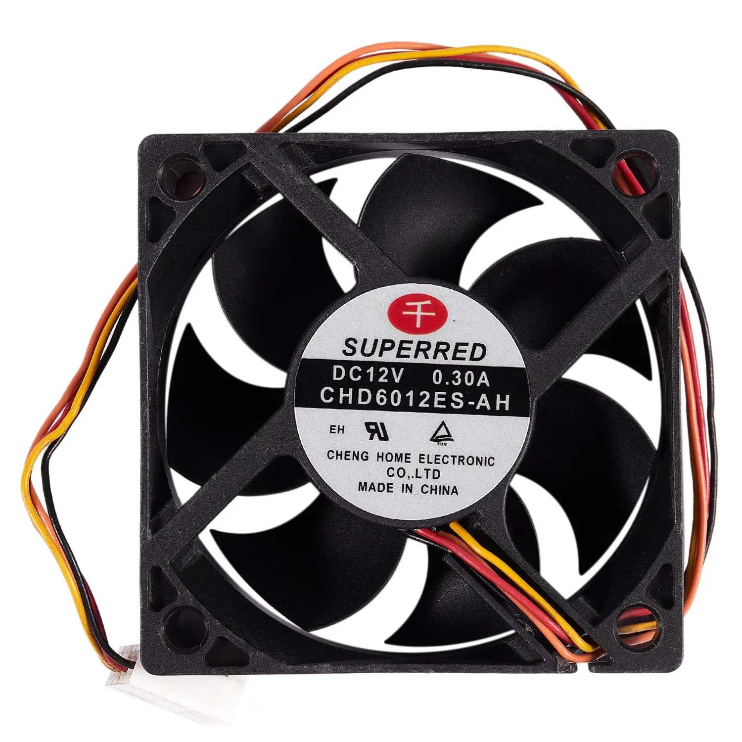 DC 12V 0.3A 60mm 4-контактный соединитель для компьютера