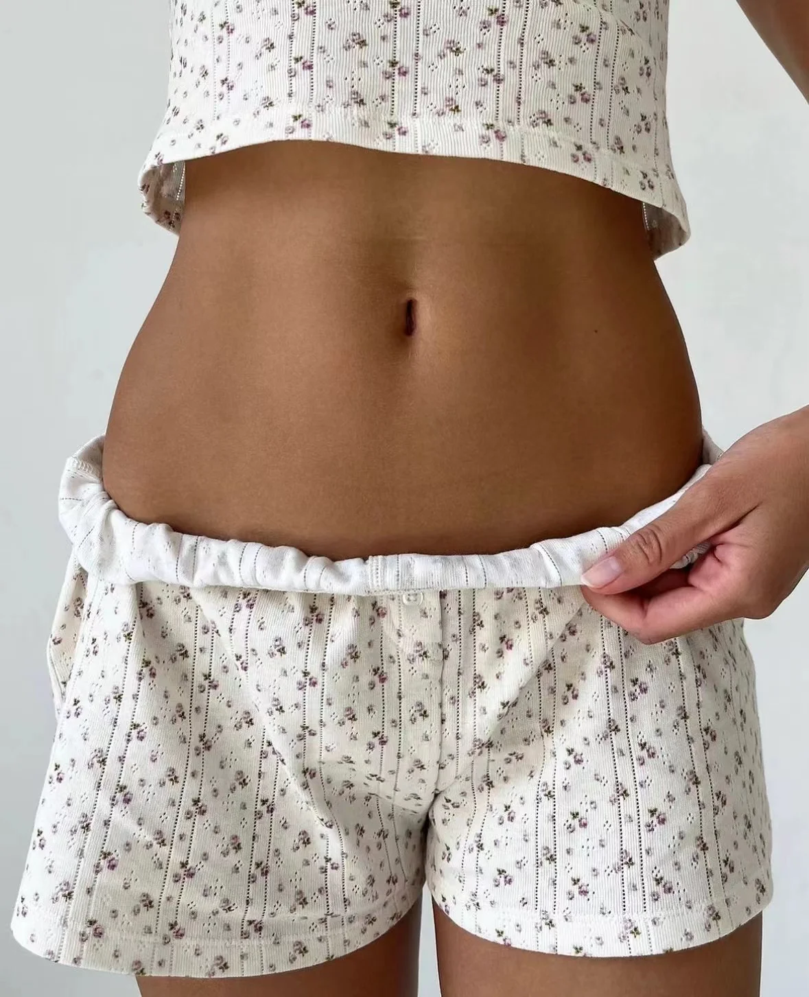 Хлопковый жаккардовый топ с цветочным кружевом и бантом