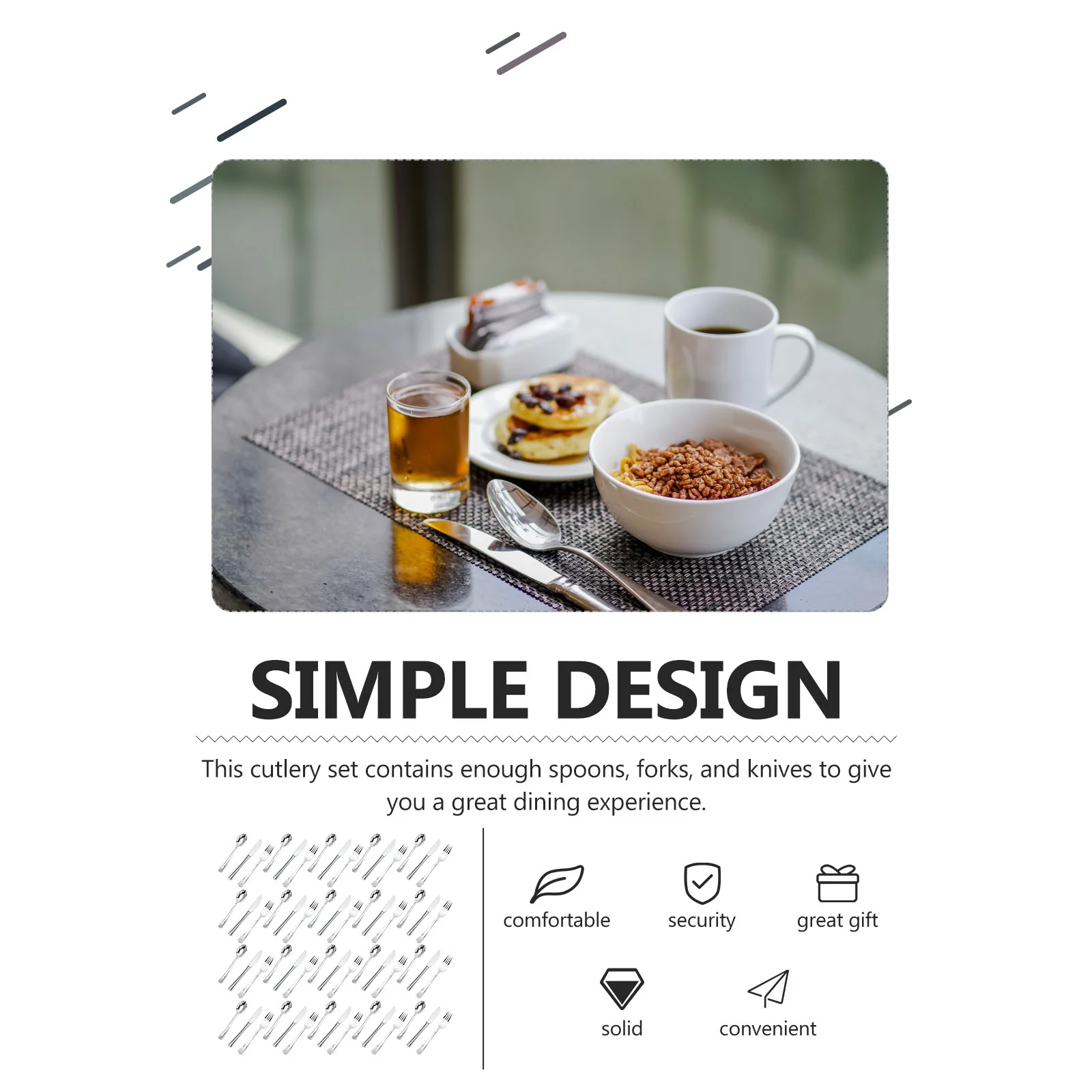 10 комплектов сервировочной посуды для еды одноразовая посуда столовое серебро