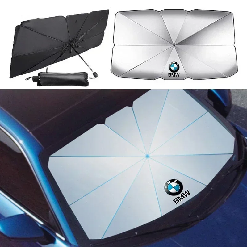 Фото Новый солнцезащитный зонт-шторка для лобового стекла BMW 1/2/3/5 серии E90 GT X1 X2 X3 X4 X5 X6 (2025 год), аксессуар для автомобиля №3