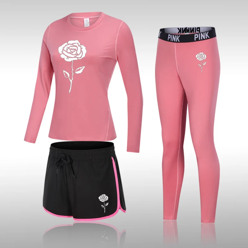 Женская быстросохнущая футболка уличные тренировочные шорты для бега женские