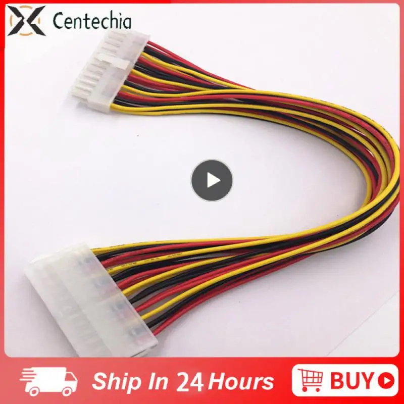 

1 ~ 10 шт. цветной 24-контактный Удлинительный кабель питания с медным сердечником из луженой меди 24-контактный Удлинительный кабель с медным плакированным стальным сердечником