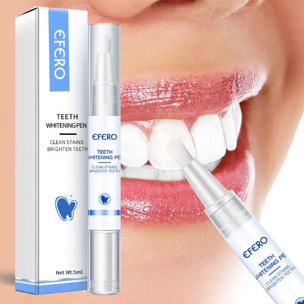 

5ml Teeth Whitening Tooth Brush Essence Oral Hygiene Stains Hygiene Whitener Plaque Removes Cleaning Care Teeth C1K6