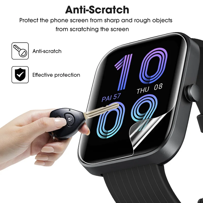 For Amazfit Bip 3 Pro Smart Watch Hydrogel Film Screen Protector Transparent Soft for Huami |
