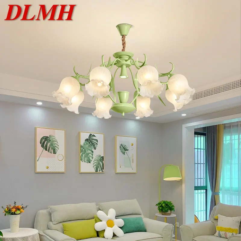 

DLMH Pendant Light Modern Style Fresh Creative Aromatherapy Candle LED Ceiling Chandelier Lamp Decor for Home Bedroom