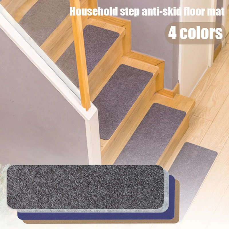 

1Pcs/Set Stair Tread Carpet Mats Self-adhesive Floor Mat Door Mat Step Staircase Non Slip Pad Protection Cover Pads Home Decor