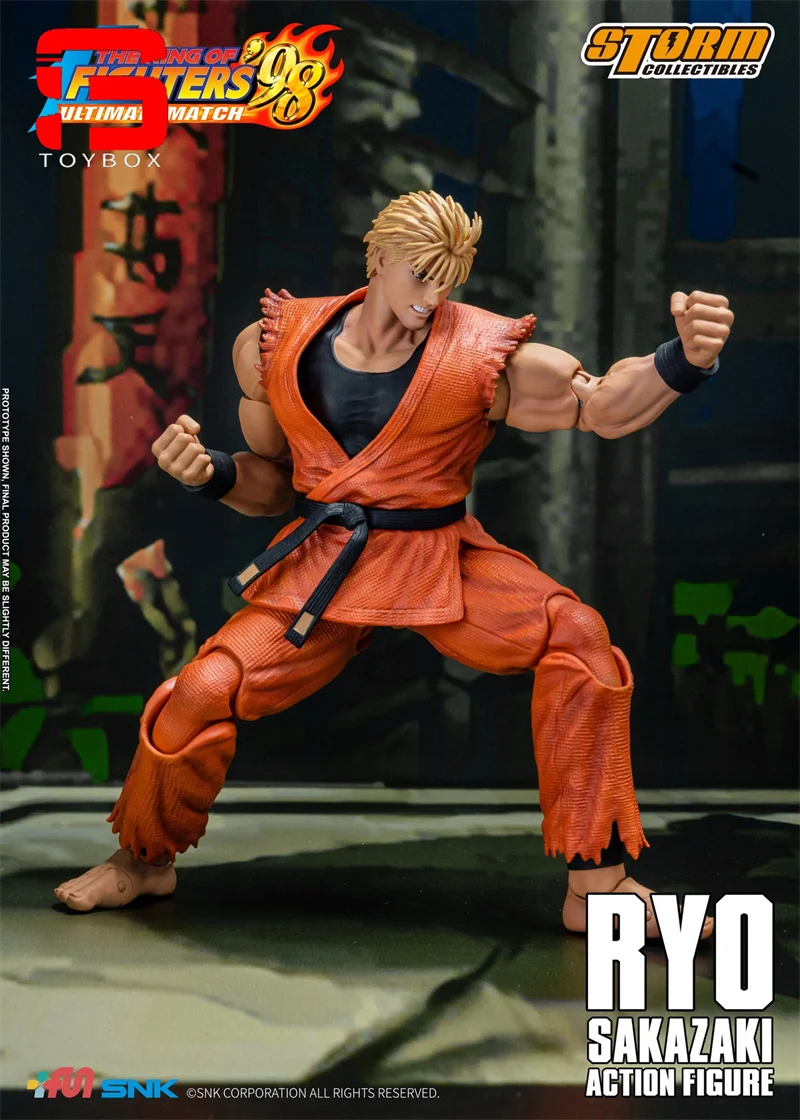 Экшн-фигурка 2024 Q3 игрушки от Storm SKKF09 1/12 Ryo Sakazaki с 3 сменными головками 6 дюймов