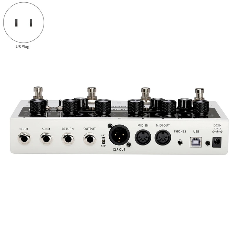 МООЕР ПРЕАМП ЛАЙВ Профессиональный цифровой предусилитель-педаль предусилителя 12 каналов Pre Post Booster с MIDI IN/OUT XLR Output on.